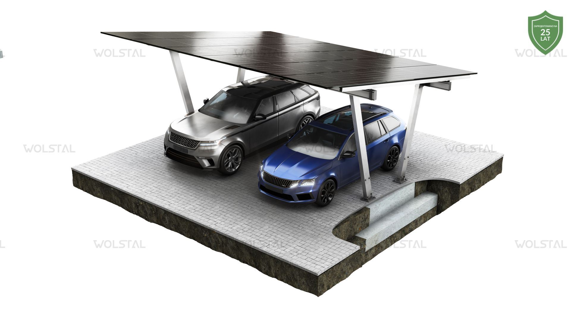wolstal pv - CARPORT kotwiony Premium