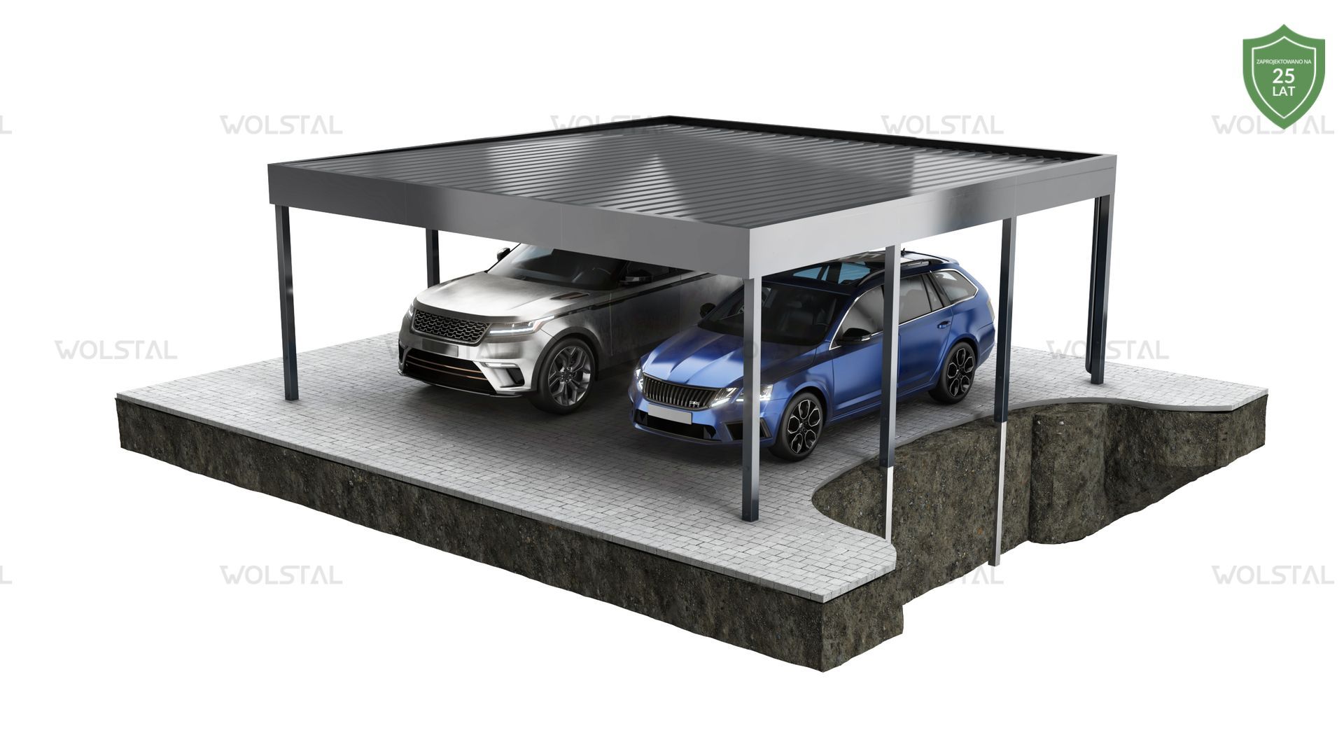 wolstal pv - ZADASZENIE płaskie Premium 6×6 blacha trapezowa